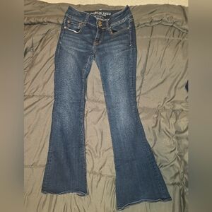 American Eagle Outfitters Dark Blue Flare Jeans